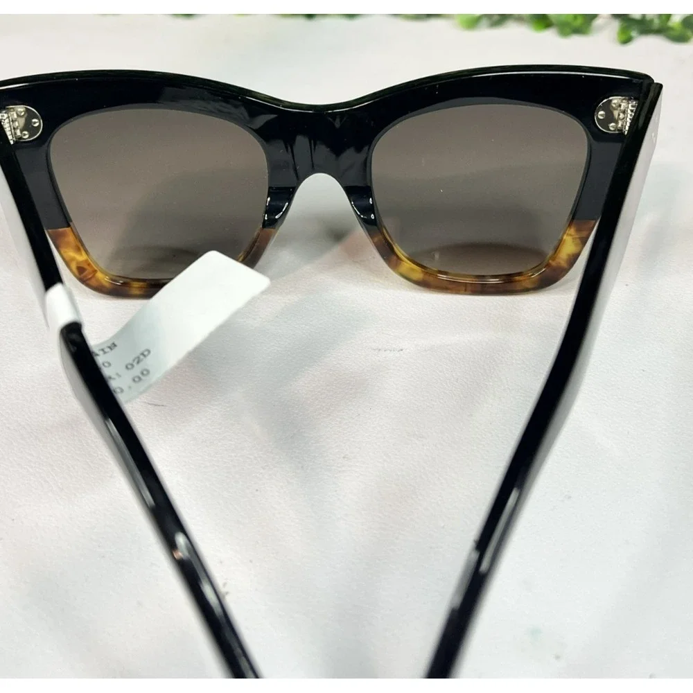CELIINE CL4004IN 05K Women Black Square Polarized Sunglasses 50-22-150
